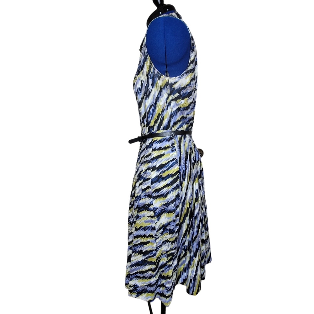 Alfani Multicolored Collared Button Front Striped… - image 6